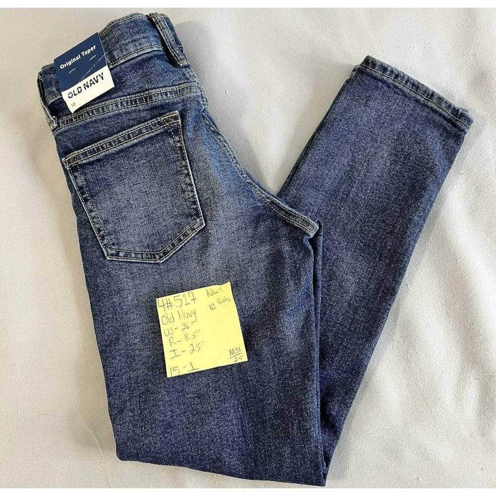 NWT Old Navy Boys  10 Blue Jeans Original‎ Taper Built In Flex High Rise